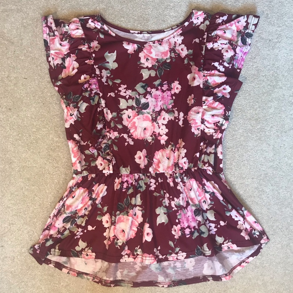 Floral Peplum Top